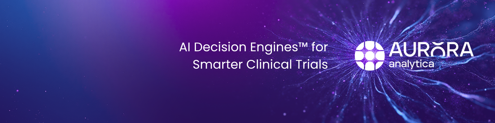 Aurora Analytica LinkedIn banner - AI Decision Engines for Smarter Clinical Trials